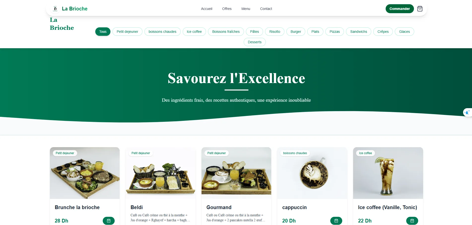 Café & Restaurant La Brioche - Expérience Italienne